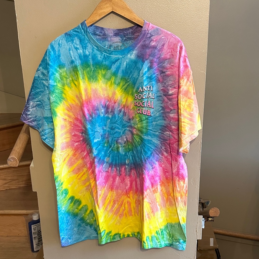 Anti Social Social Club Multicolor Spiral tee